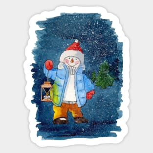 Snowman Season Sticker
